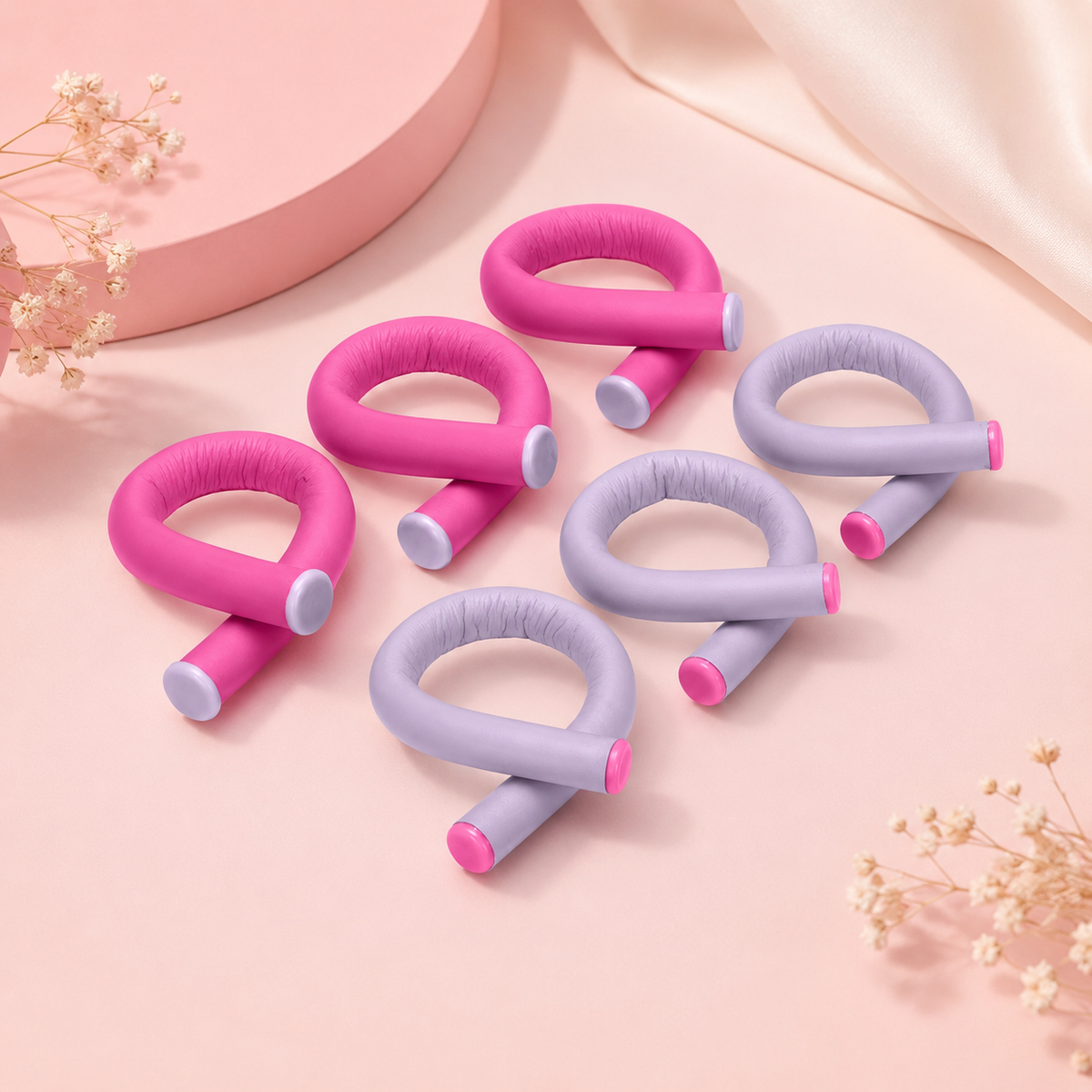 Heatless Spiral Curlers 18-Pack