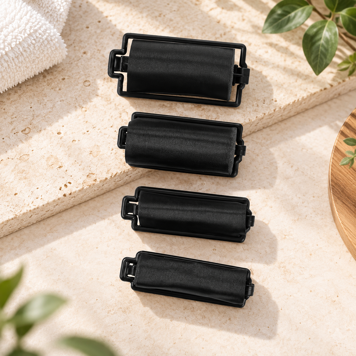 Satin Foam Hair Rollers