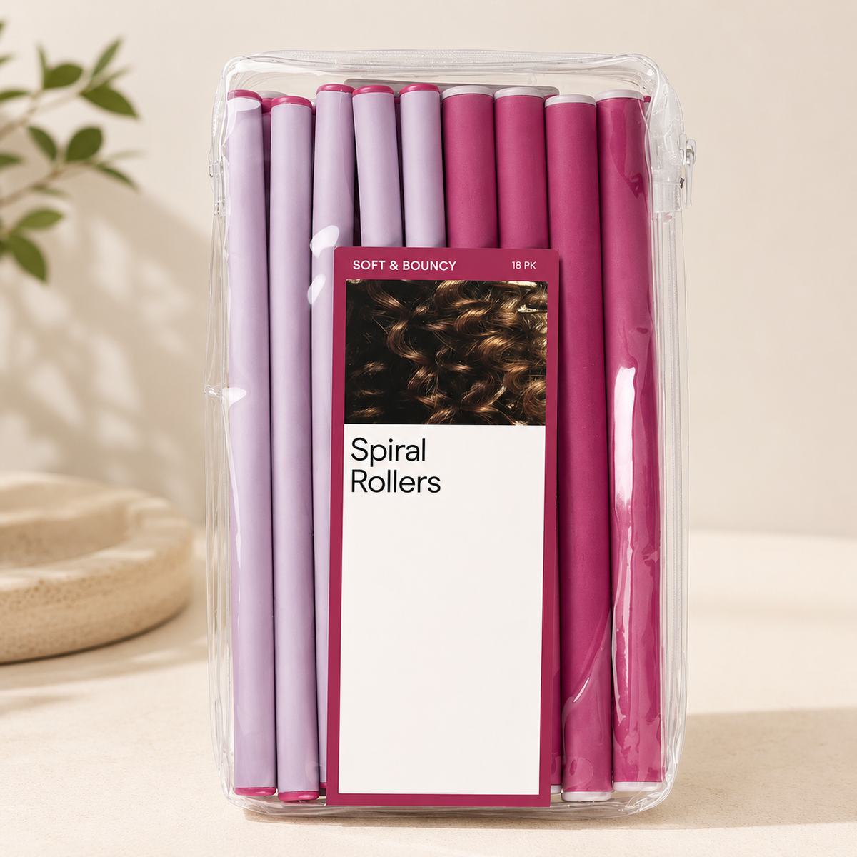 Heatless Spiral Curlers 18-Pack