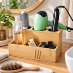 Bamboo Hair Tool Organizer