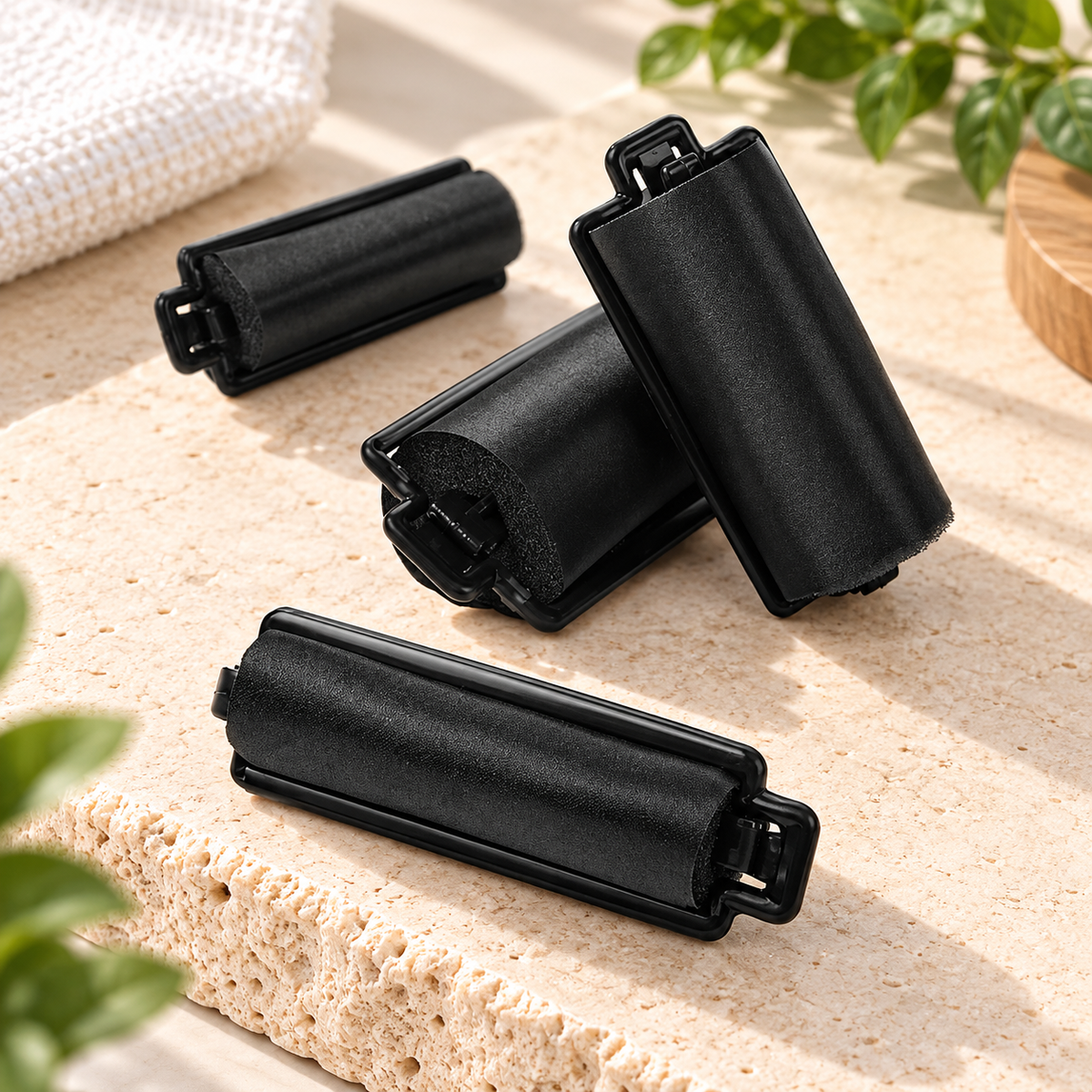 Satin Foam Hair Rollers