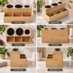 Bamboo Hair Tool Organizer