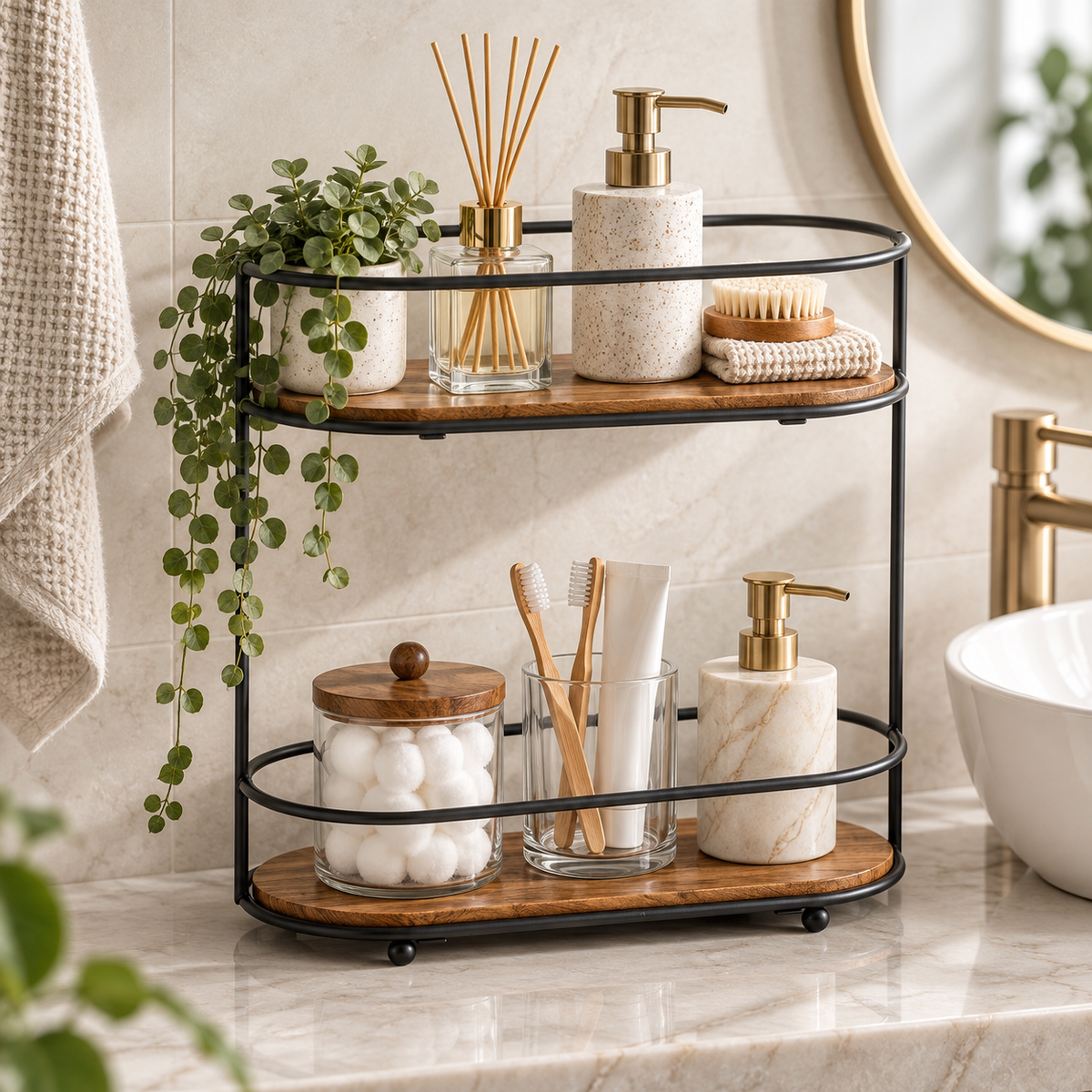 Two-Tier Vanity Organizer