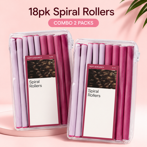 Heatless Spiral Curlers 18-Pack