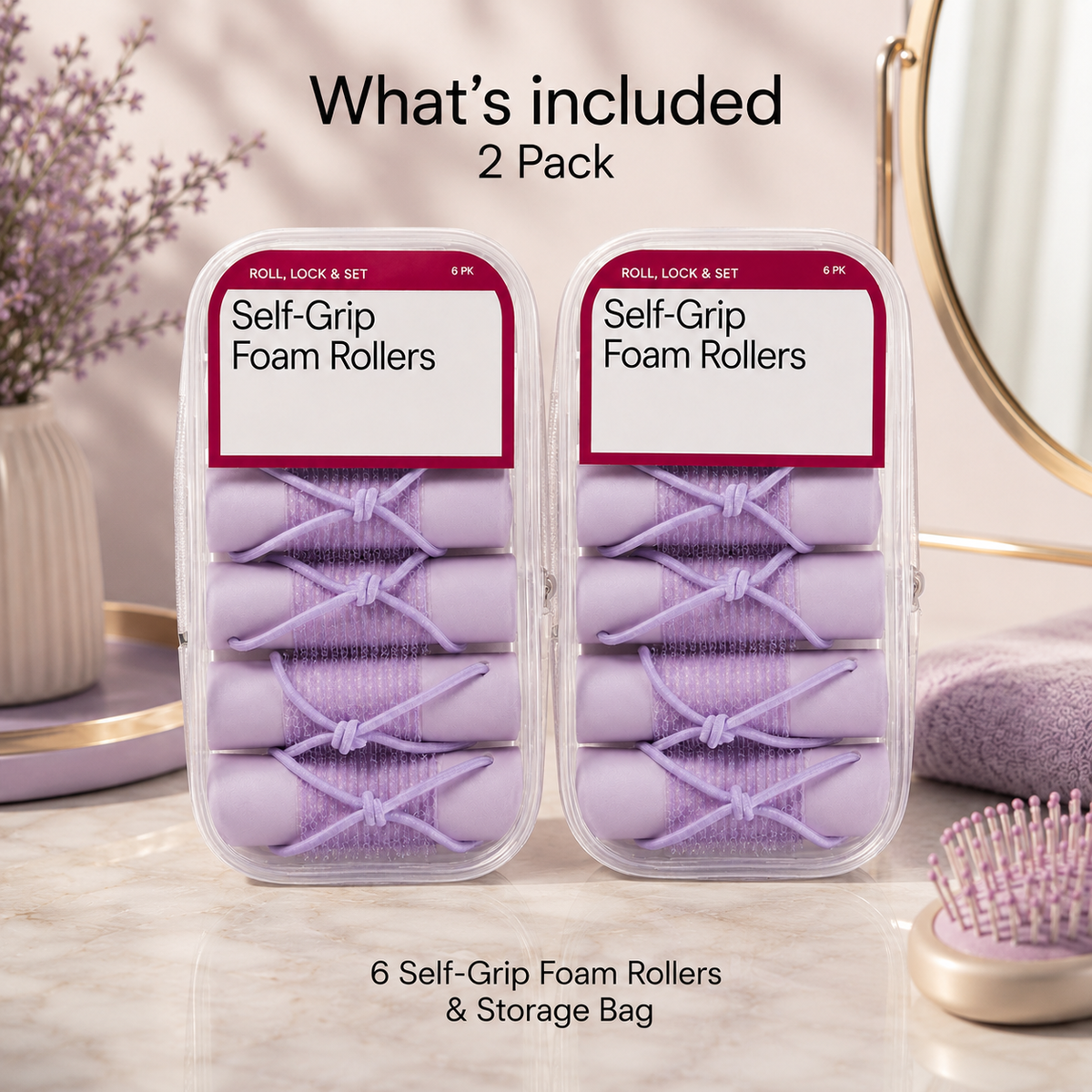 Self-Grip Foam Curlers