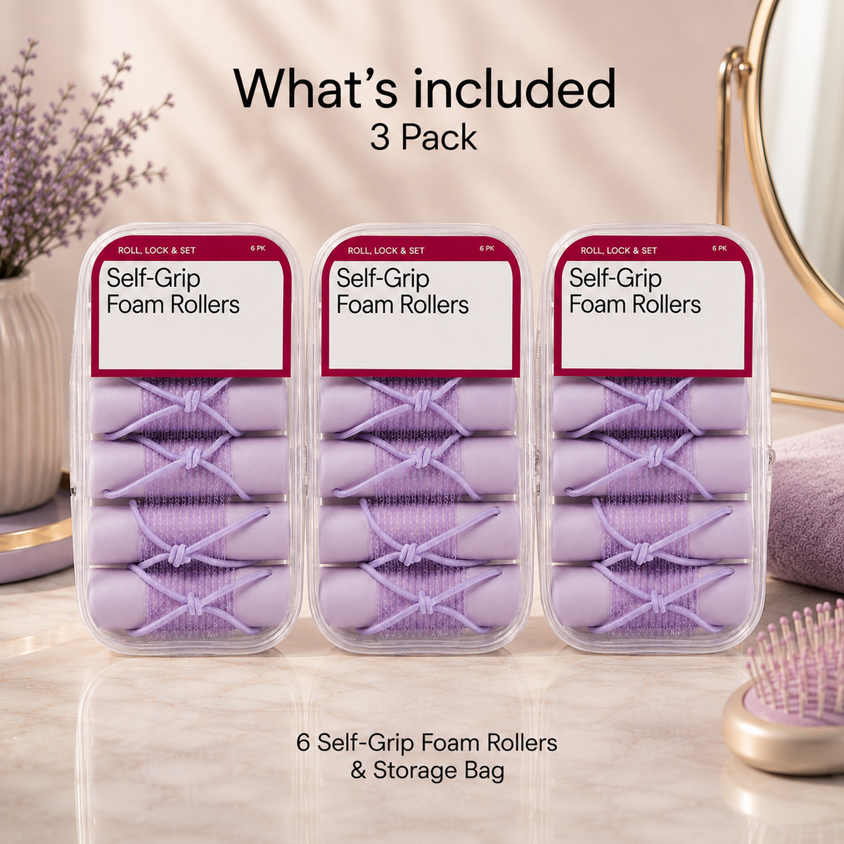 Self-Grip Foam Curlers