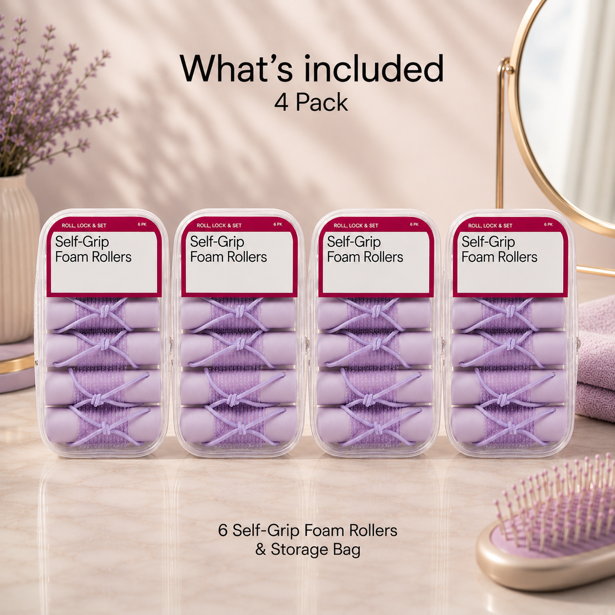 Self-Grip Foam Curlers